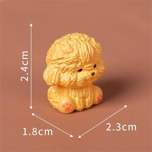 Cute Mini Creative Golden Shih Tzu Dog Hinge Heads Decorative Topper Set 6PCS, Home Decoration,Magnetic Hinge Head Toppers Door Hinge in Saudi Arabia