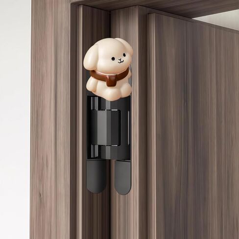 Cute Mini Creative Yellow Puppy Hinge Heads Decorative Topper Set 5PCS, Home Decoration,Magnetic Hinge Head Toppers Door Hinge in Saudi Arabia