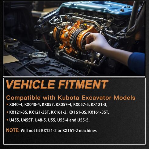 RD461-21900 الأسطوانة الناقلة العلوية المتوافقة مع حفارة كوبوتا KX121-3 KX040 KX040-4 KX161 KX161-3 KX057 KX057-4 KX057-5 U45 U45S U48 U48-5 U55 U55-5 U55-4 RD547-22900 RD411-22900 in Saudi Arabia