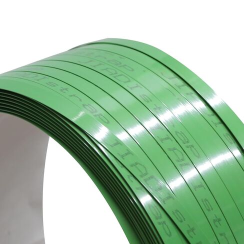 لفة حزام نليون من البوليستر (PET) مقاس 5/8 بوصة × 1000 بوصة مع 150 قطعة من الأختام المعدنية المفتوحة وصندوق التوزيع بقوة كسر 1700 رطل in Kuwait