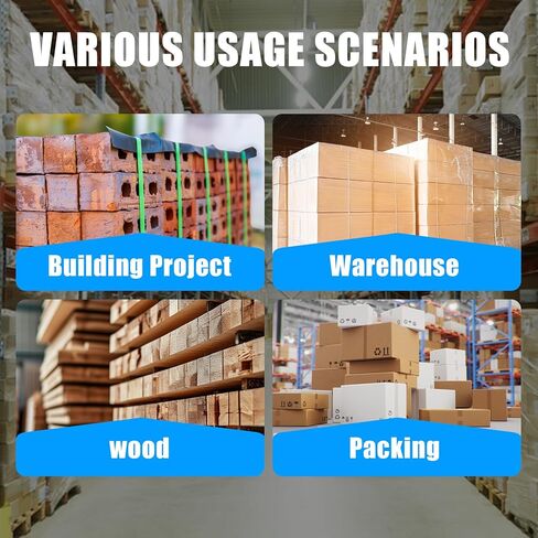 لفة حزام نليون من البوليستر (PET) مقاس 5/8 بوصة × 1000 بوصة مع 150 قطعة من الأختام المعدنية المفتوحة وصندوق التوزيع بقوة كسر 1700 رطل in Kuwait