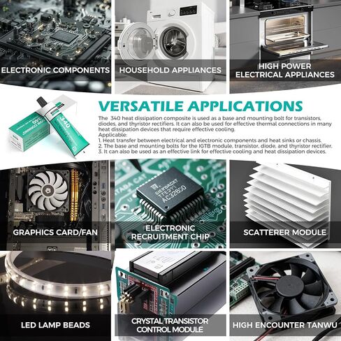 Dow Corning 340 Silicone Heat Sink Compound 142g (5oz) Thermal Conductive Silicone Grease IGBT Heat Dissipation Paste for Electrical Devices PCB Assemblies and Computer CPU Non Flowing in Kuwait