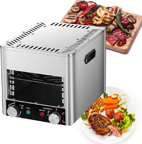 1450°F Indoor Grill Tabletop Broiler, Portable Steak Cooker, Stainless Steel Outdoor BBQ Machine for Steak, Burgers (B 220V) in Saudi Arabia