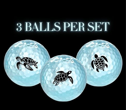 Sea Turtle Golf Gifts for Sea Turtle Lovers, Gifts for Men/Women, Golf Balls Set, Perfect for Male/Female on Birthday, Christmas - Blue in Saudi Arabia