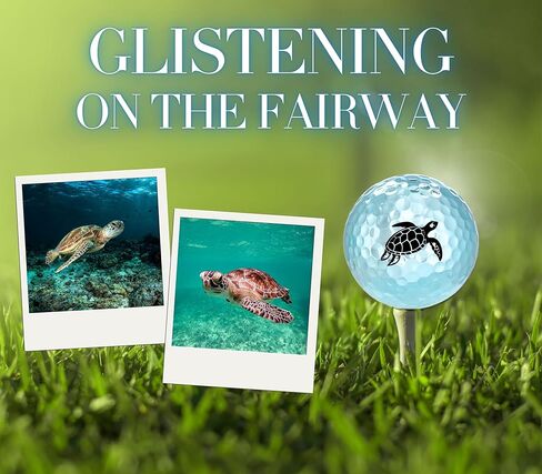 Sea Turtle Golf Gifts for Sea Turtle Lovers, Gifts for Men/Women, Golf Balls Set, Perfect for Male/Female on Birthday, Christmas - Blue in Saudi Arabia