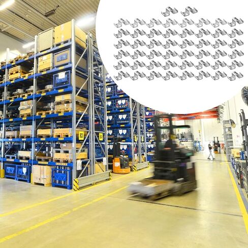 مشابك سرج شبكية، ملحقات تثبيت لوحة شبكية، مشبك تثبيت معدني عالي التحمل للميزانين، الممرات، 50 قطعة in Kuwait