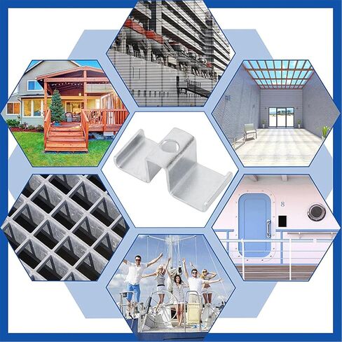 25pcs Grating Clips, Sturdy Grating Clamps, Steel Saddle Clamps for Industrial Flooring Drainage Systems Mezzanines Walkways Stair Treads in Saudi Arabia