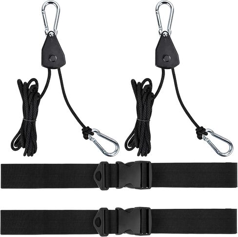 2 Set Floating Mat Strap and Rope Hanger, Adjustable Rope Hanger Kit for Float Pad, Quick-Release Floating Mat Tie Down Accessories for Boat Cleat or Rail in Kuwait
