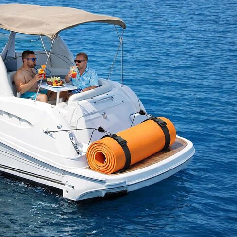 2 Set Floating Mat Strap and Rope Hanger, Adjustable Rope Hanger Kit for Float Pad, Quick-Release Floating Mat Tie Down Accessories for Boat Cleat or Rail in Kuwait