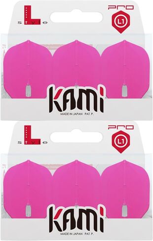 Dart Flights L1 PRO Kami Neon Green | Ultra Flexible | 2 Sets of 3 | for Soft & Steel Tip Darts in Kuwait