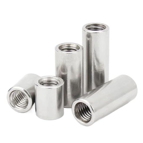 Cylindrical Connect Nut M4 Connector Joint Sleeve Tubular Nuts 304 Stainless Steel Length 4~50mm(8mm) in Kuwait