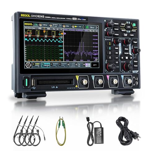 RIGOL Digital Oscilloscope DHO924S 250MHz Frequency Band + 12-bit Vertical Resolution + Maximum 1.25 GSa/s Sample Rate + 4 Analog Channels + 1CH Built-in Signal Generator in Kuwait