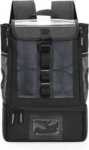 Trunab Portable Oxygen Concentrator Backpack, POC Carrying Bag Compatible with Inogen One, Caire Freestyle Comfort, Oxygo, Black in Saudi Arabia