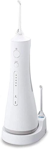 Water Flosser Professional Cordless Dental Oral Irrigator - Portable and Rechargeable IPX7 Waterproof Water Flossing with Cleanable Water Tank for Home and Travel (White) in Kuwait