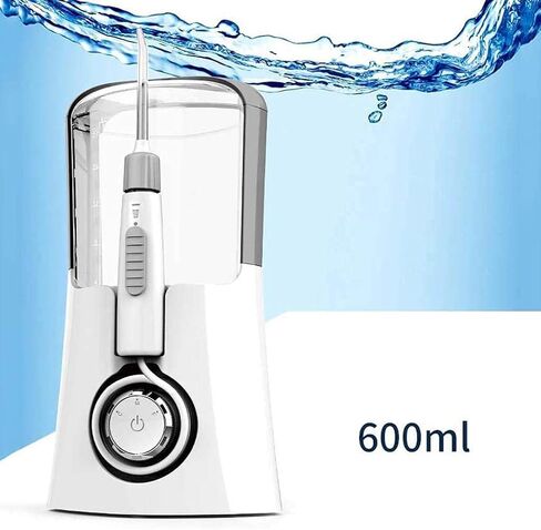 Electric Water Flosser, Cordless Dental Oral Irrigator - 3 Modes, 6 Tips (600ML, Waterproof Waterflosser) in Kuwait