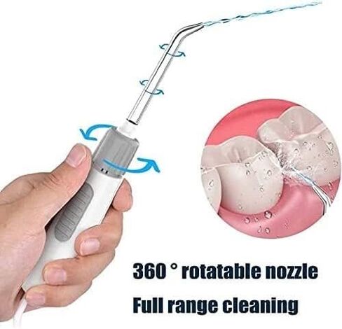 Electric Water Flosser, Cordless Dental Oral Irrigator - 3 Modes, 6 Tips (600ML, Waterproof Waterflosser) in Kuwait