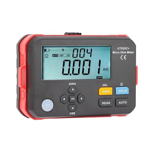 جهاز اختبار المقاومة، UT620C Plus Micro Ohmmeter DC جهاز اختبار المقاومة المنخفضة نطاق تلقائي ويدوي مقياس أوم رقمي احترافي in Saudi Arabia