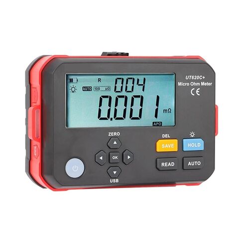 جهاز اختبار المقاومة، UT620C Plus Micro Ohmmeter DC جهاز اختبار المقاومة المنخفضة نطاق تلقائي ويدوي مقياس أوم رقمي احترافي in Saudi Arabia