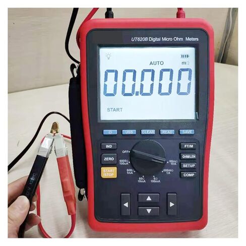 Resistance Tester, UT620B DC Low Resistance Tester, Four-Wire Measurement Data Storage USB Transfer Belt Backlight in Saudi Arabia