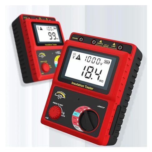 Resistance Tester, AR907A+ Insulation Resistance Tester Digital Megohmmeter AC/DC Voltage Ohm Meter in Saudi Arabia