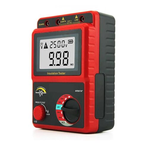 Resistance Tester, AR907A+ Insulation Resistance Tester Digital Megohmmeter AC/DC Voltage Ohm Meter in Saudi Arabia