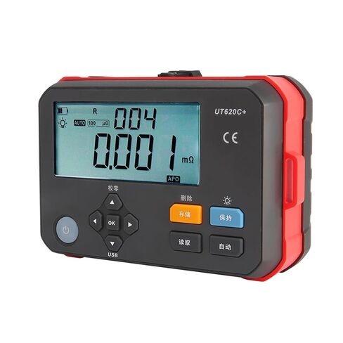 جهاز اختبار المقاومة، UT620C+جهاز قياس الأوم الصغير/4 أسلاك جهاز اختبار المقاومة المنخفضة للتيار المستمر/جهاز قياس الأوم/اتصال USB/تخزين البيانات in Saudi Arabia