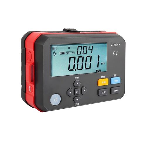 جهاز اختبار المقاومة، UT620C+جهاز قياس الأوم الصغير/4 أسلاك جهاز اختبار المقاومة المنخفضة للتيار المستمر/جهاز قياس الأوم/اتصال USB/تخزين البيانات in Saudi Arabia