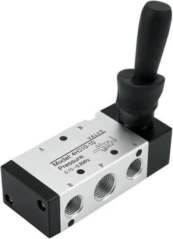 4R210-08 صمام سحب يدوي هوائي، 4H210-08 تبديل اتجاهي، يتضمن موصل الكمبيوتر الشخصي وكاتم صوت BSL نصف برميل (تركيب 4H210-08,10 مم) in Kuwait