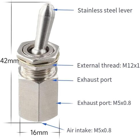 TV-3S Mechanical Pneumatic Valve, 3-Way, 2-Position Manual Lever Pushbutton, Part Of A System, 1pc in Kuwait