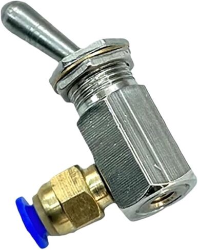 TV-3S مفتاح تبديل معدني 5 مم خيط 2 موضع 3 اتجاهات صمام هوائي هوائي ميكانيكي، قطعة واحدة (TV-3S -4MM) in Kuwait