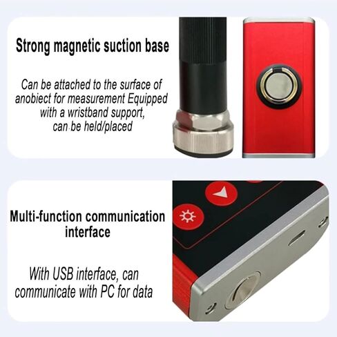 0.1-199.9m/s2 Digital Vibration Meter, Handheld Digital Vibration Analyer Tester, 3Hz-1KHz Frequency & 180 Rpm-60000 RPM Speed Measurement, Split Probe, Over Limit Alarm in Kuwait