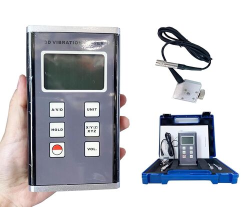 Handheld 3D Vibration Tester Vibrometer with Piezoelectric Accelerometer Sensor Measures 3 Channel Range Acceleration 0.1~400m/s² 10Hz~10kHz Used for Measuring Periodic Motion ﻿ in Saudi Arabia