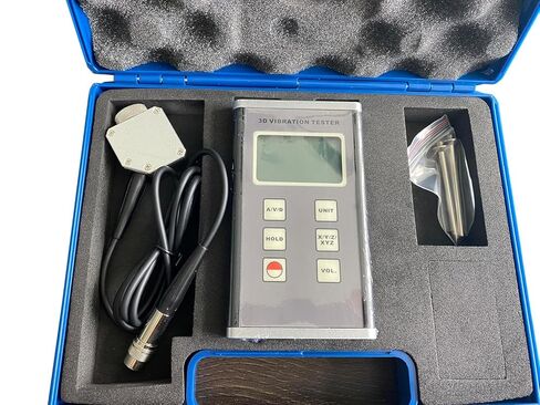 Handheld 3D Vibration Tester Vibrometer with Piezoelectric Accelerometer Sensor Measures 3 Channel Range Acceleration 0.1~400m/s² 10Hz~10kHz Used for Measuring Periodic Motion ﻿ in Saudi Arabia