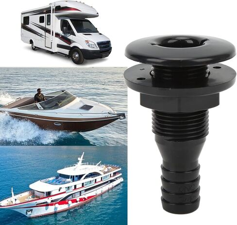 HighQuality 3/4 Inch ABS Plastic Boat Through Hull Connector for Drain Outlet Plumbing Accessory in Kuwait