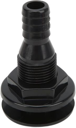 HighQuality 3/4 Inch ABS Plastic Boat Through Hull Connector for Drain Outlet Plumbing Accessory in Kuwait