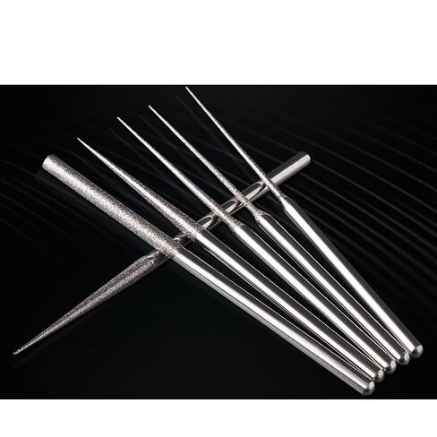 Rymin Diamond Burr Bits,Carving Burr Bits,Drill Kit for Rotary Tool Metal, Woodworking Router Grinding Engraving Carving- 3/32"(2.35mm) Shank Pack of 90Pcs/ 3 Sets in Saudi Arabia