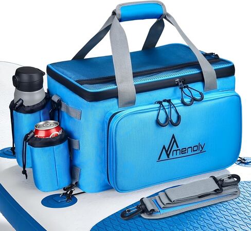MENOLY Paddle Board Accessories Cooler, 28L Sup Kayak Deck Cooler Bag Fit 36 Cans with Waterproof Phone Pouch, Adjustable Strap, Bottle Opener for Paddleboarding, Kayaking, Camping in Kuwait
