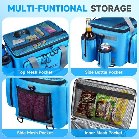 MENOLY Paddle Board Accessories Cooler, 28L Sup Kayak Deck Cooler Bag Fit 36 Cans with Waterproof Phone Pouch, Adjustable Strap, Bottle Opener for Paddleboarding, Kayaking, Camping in Kuwait