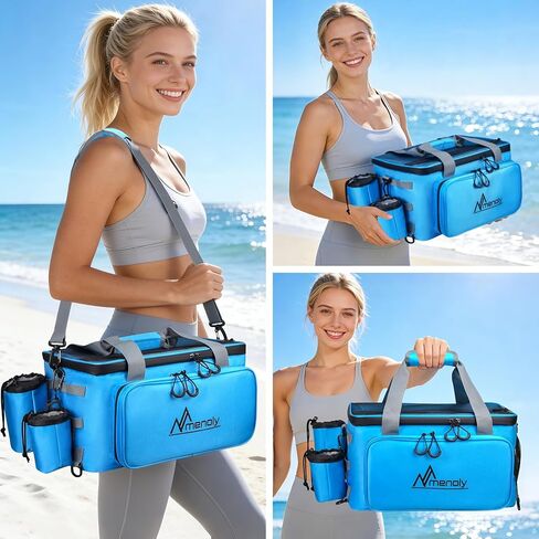 MENOLY Paddle Board Accessories Cooler, 28L Sup Kayak Deck Cooler Bag Fit 36 Cans with Waterproof Phone Pouch, Adjustable Strap, Bottle Opener for Paddleboarding, Kayaking, Camping in Kuwait