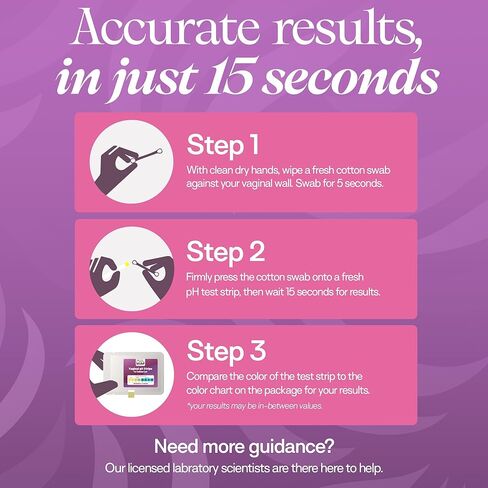 مجموعة شرائط اختبار درجة الحموضة المهبلية للنساء (10 قطع) مغلفة بشكل فردي لتوازن درجة الحموضة، والتهاب المهبل البكتيري (BV)، وعدوى الخميرة، وانقطاع الطمث in Kuwait