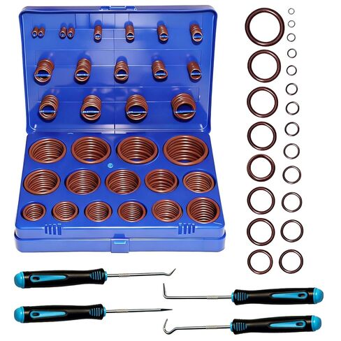 396 PCS SAE FKM Viton O Ring Assortment Kit, 30 Sizes Viton O-Ring Kit, Shore 75A Durometer, Metric O Ring Kit for Cylinders, Hydraulic, Automotive, Engine and Plumbing Repair in Kuwait