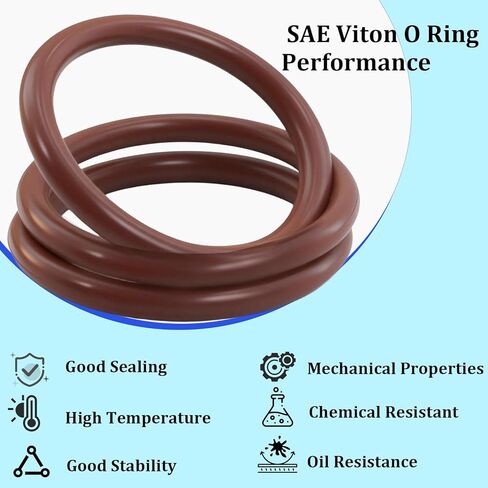 396 PCS SAE FKM Viton O Ring Assortment Kit, 30 Sizes Viton O-Ring Kit, Shore 75A Durometer, Metric O Ring Kit for Cylinders, Hydraulic, Automotive, Engine and Plumbing Repair in Kuwait