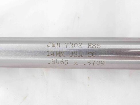 New J&B 14.5mm Pilot 21.5mm O.D. HSS Counterbore 5/8 Shank 4 Flute .8465 x .5709 - DM3254CE4 in Saudi Arabia