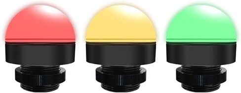 3 ألوان طبقة واحدة من ثلاثة مصابيح مكدسة، أضواء تحذير صناعية (24 فولت تيار مستمر، مقاومة للماء، أحمر/أصفر/أخضر، مع صفارة) (30 مم) in Kuwait