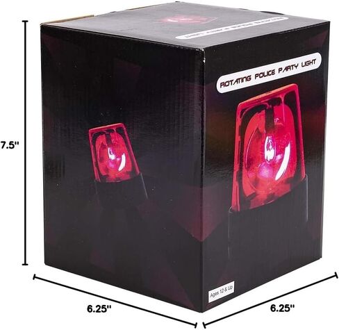 ضوء منارة شرطة أحمر مقاس 7 بوصات، ضوء تحذير للطوارئ بقاعدة سوداء in Kuwait