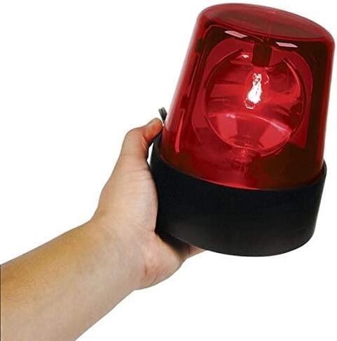 ضوء منارة شرطة أحمر مقاس 7 بوصات، ضوء تحذير للطوارئ بقاعدة سوداء in Kuwait