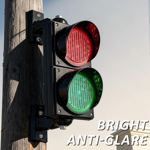 إشارة مرور 4 بوصة/100 مم، AC85-265V LED أحمر أخضر للتوقف والانطلاق، IP65 غطاء كمبيوتر مقاوم للماء في الهواء الطلق لمرآب السيارات الصناعية، التحكم في الدخول والخروج، ديكور هواية، جهاز التحكم عن بعد in Kuwait