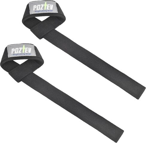 Lifting Straps for Weightlifting, Deadlifts & Pull-Ups – Non-Slip, Heavy-Duty Wrist Strap for Men & Women - 18" Cotton Gym Workouts Straps with Neoprene Padding for Powerlifting, Bodybuilding, Strength Training (Pair) in Kuwait