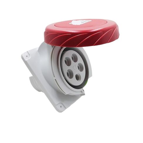 PKF32F735 مقبس صناعي مائل مخفي مقاوم للماء 415 فولت (32A 6h IP67 5P أحمر) in Kuwait