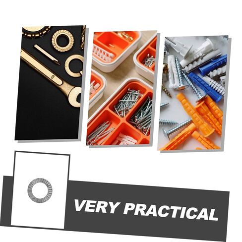 20 قطعة من غسالة القفل المصنوعة من الفولاذ المنغنيز، مثبتات عالية القوة للبراغي والمسامير، تصميم مزدوج للتوصيلات الآمنة، التطبيقات الثقيلة in Kuwait